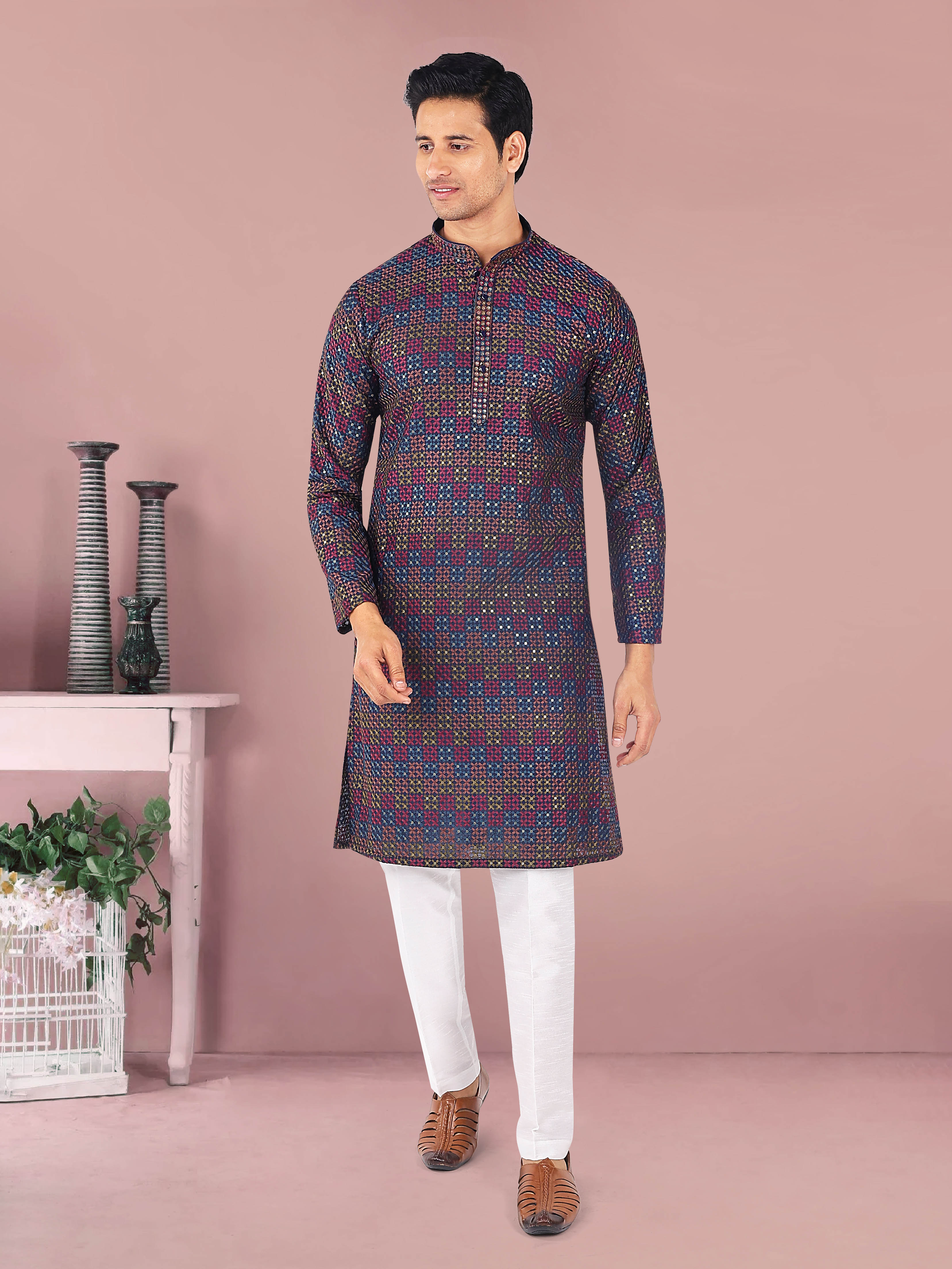 Mens Kurta Pajma Set@