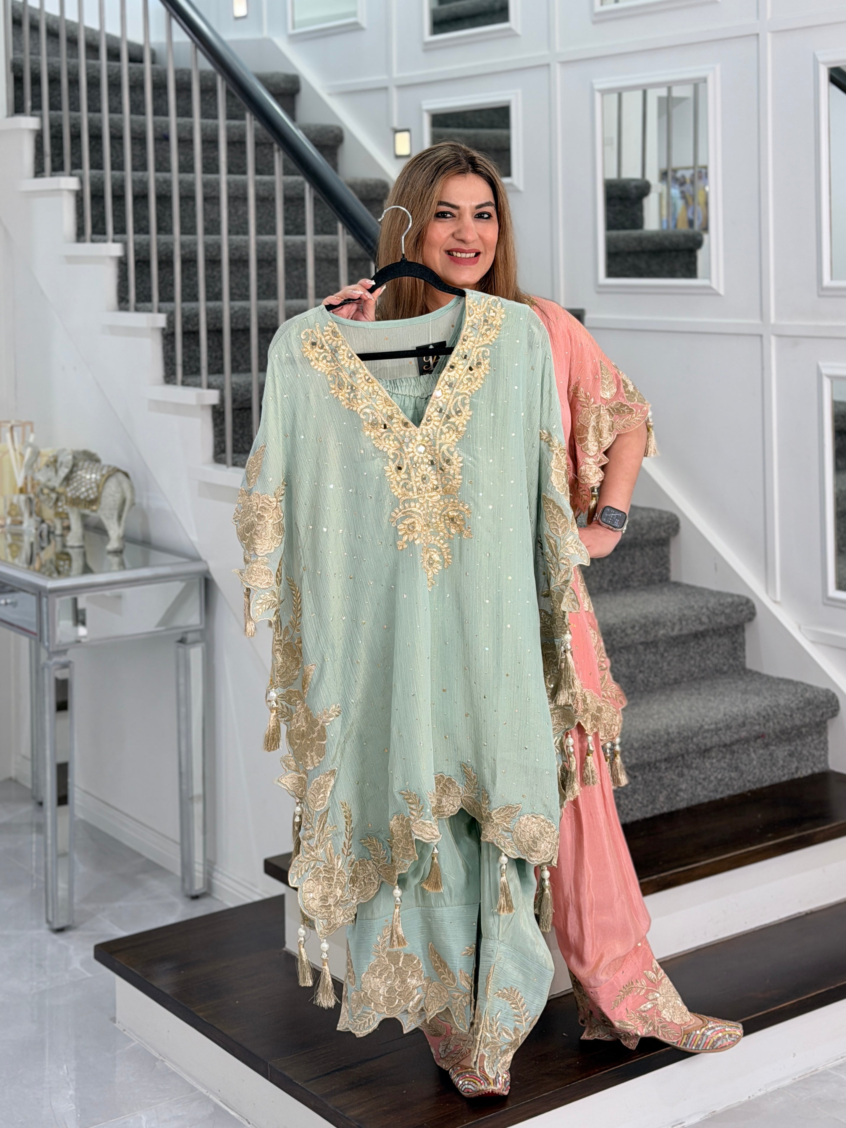 Premium Salwar Kameez - ice blue color