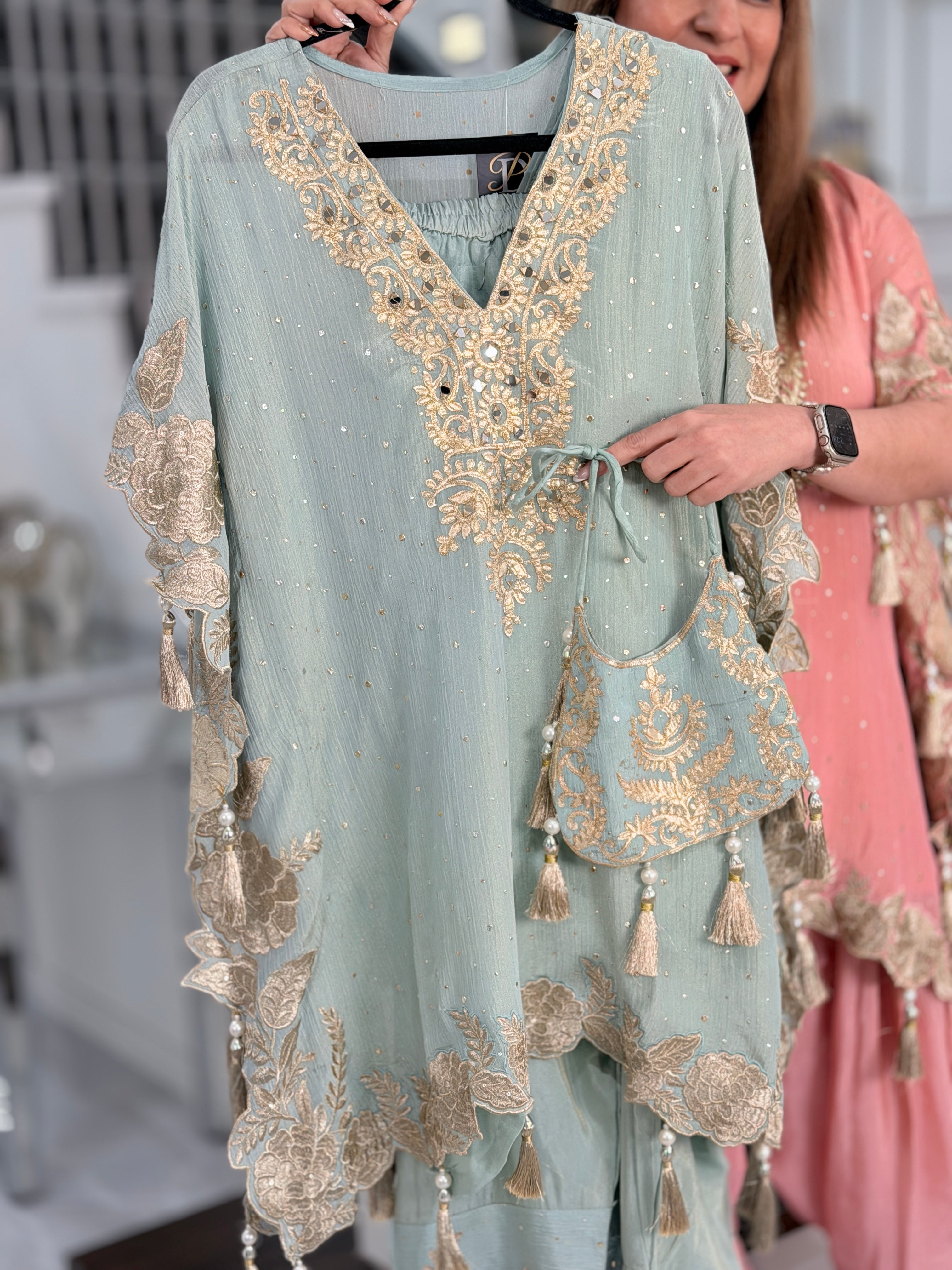 Premium Salwar Kameez - ice blue color