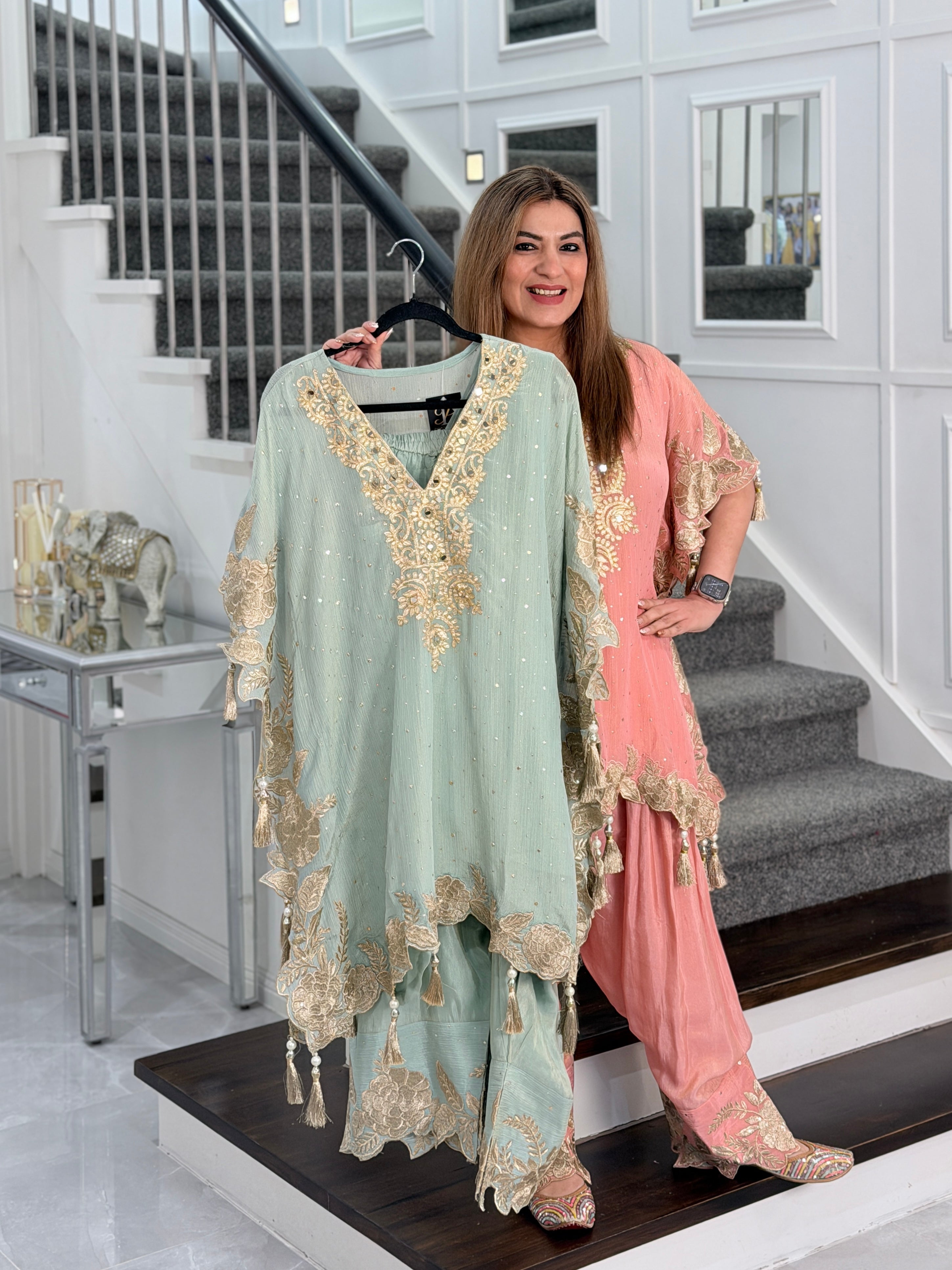 Premium Salwar Kameez - ice blue color