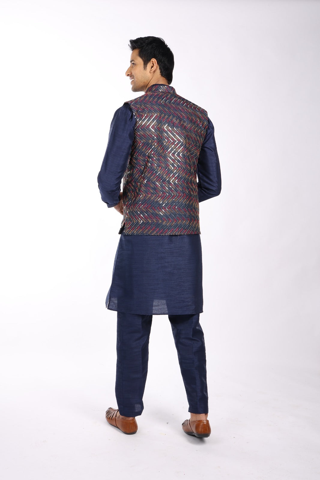 Kurta Payjama Jacket Set