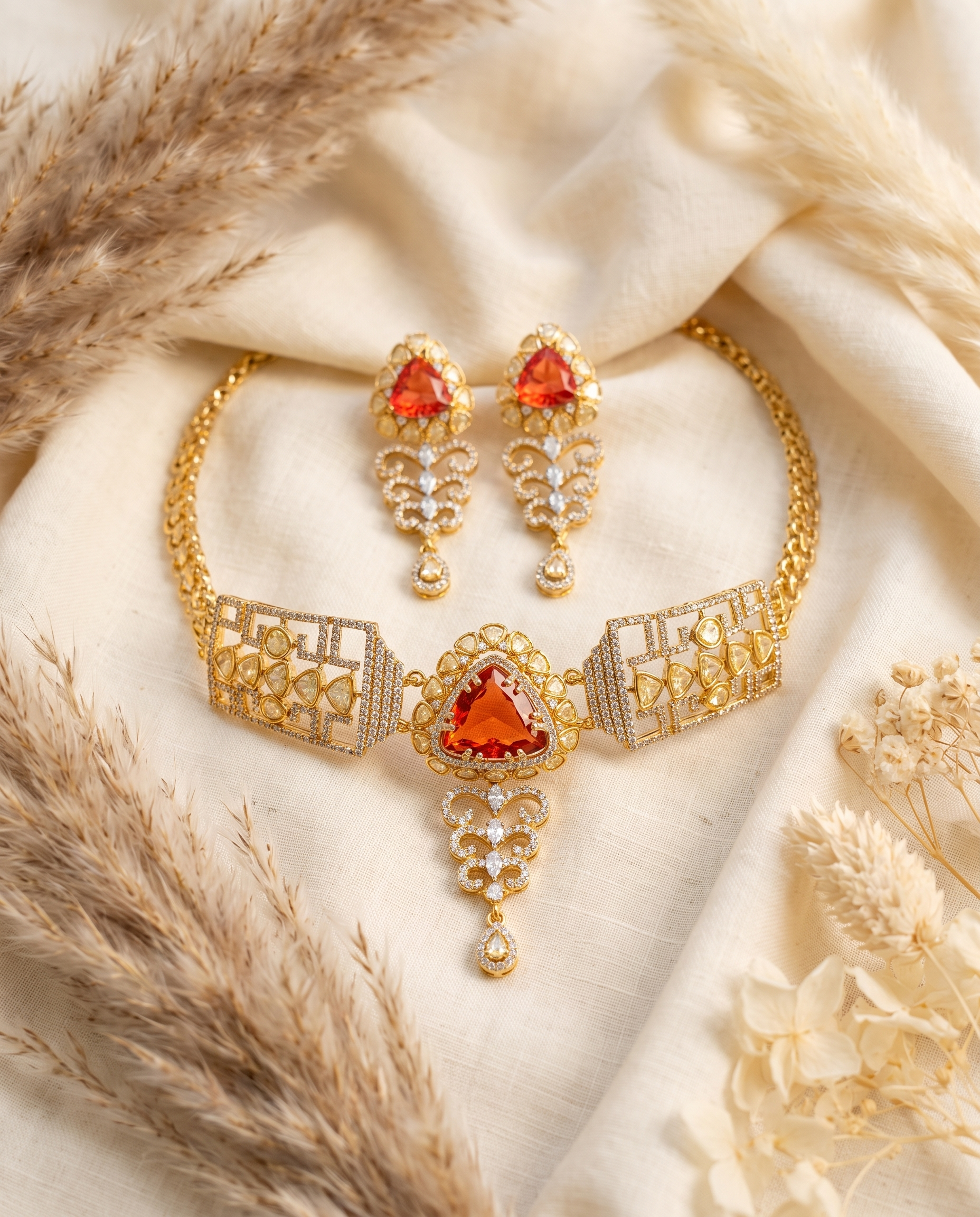 Premium Neckpieces & Earring Set