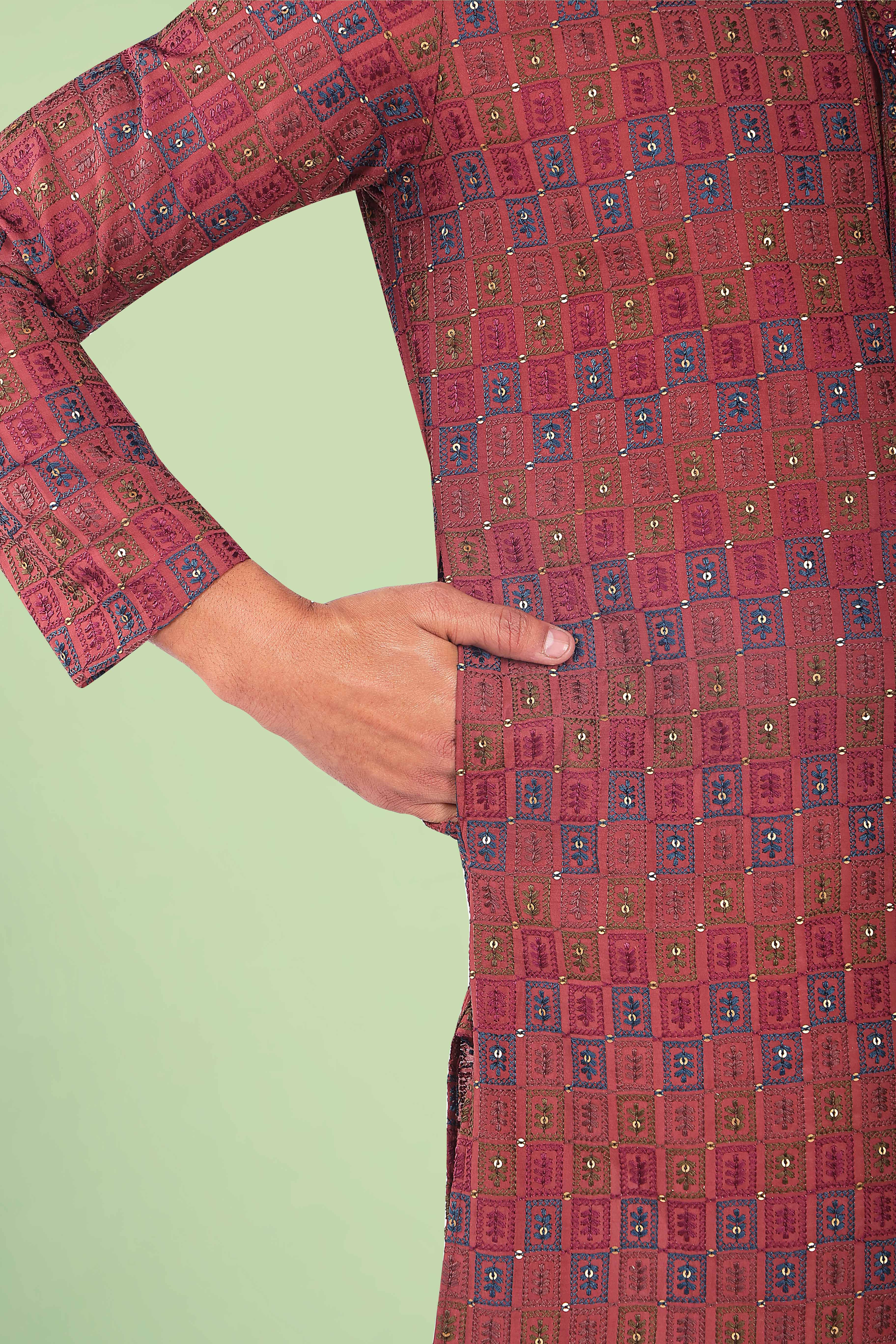 Mens Kurta Pajma Set@
