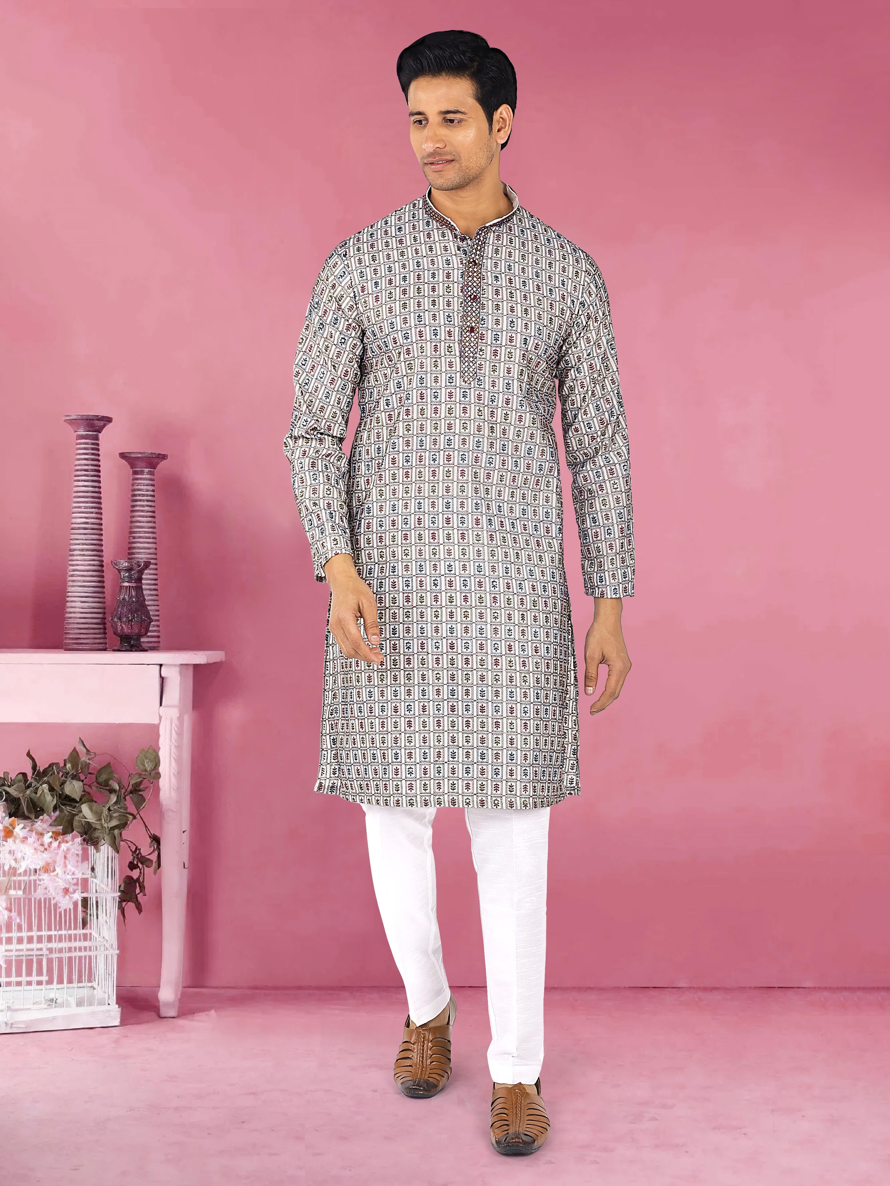 Mens Kurta Pajma Set@