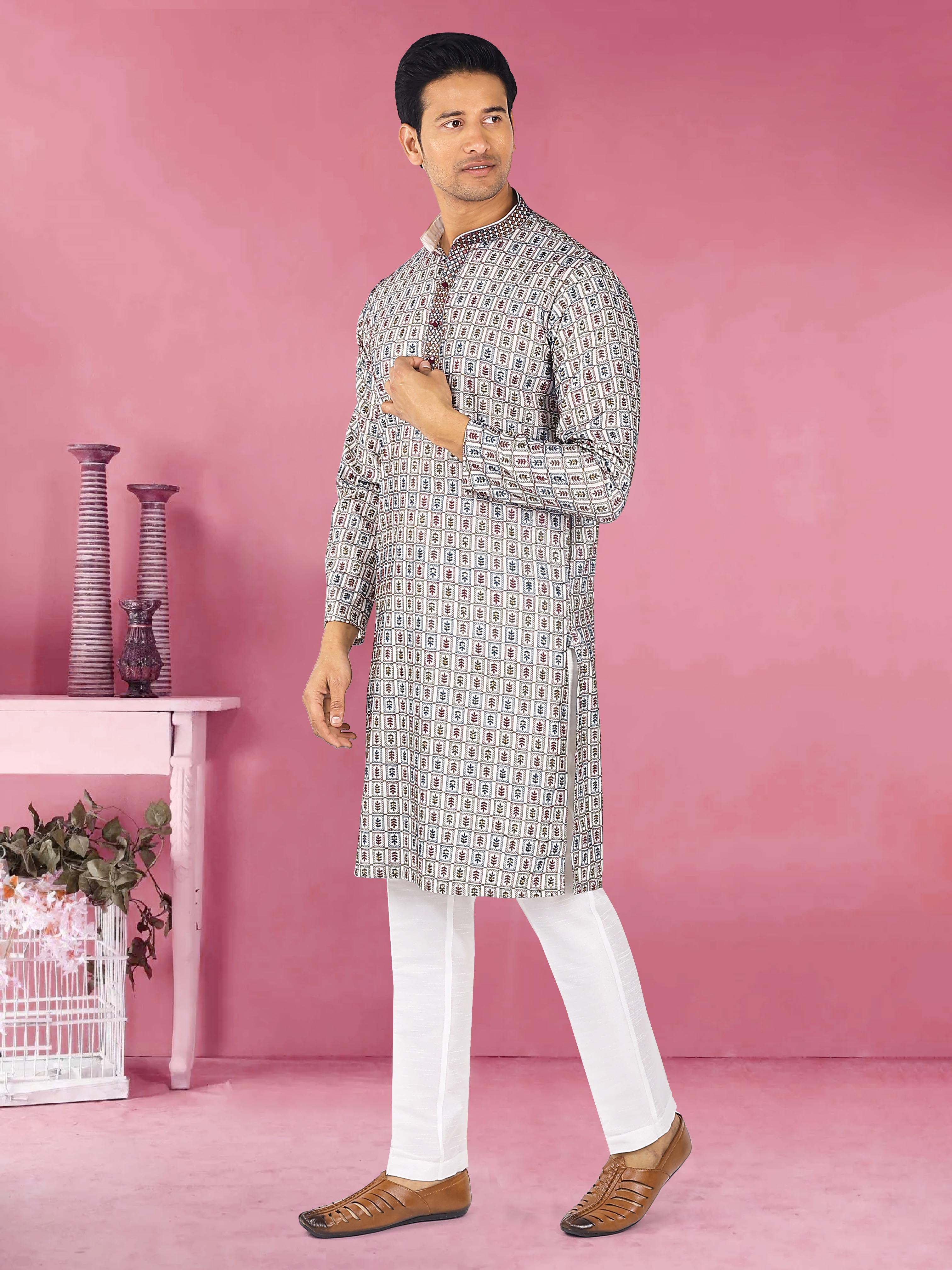 Mens Kurta Pajma Set@