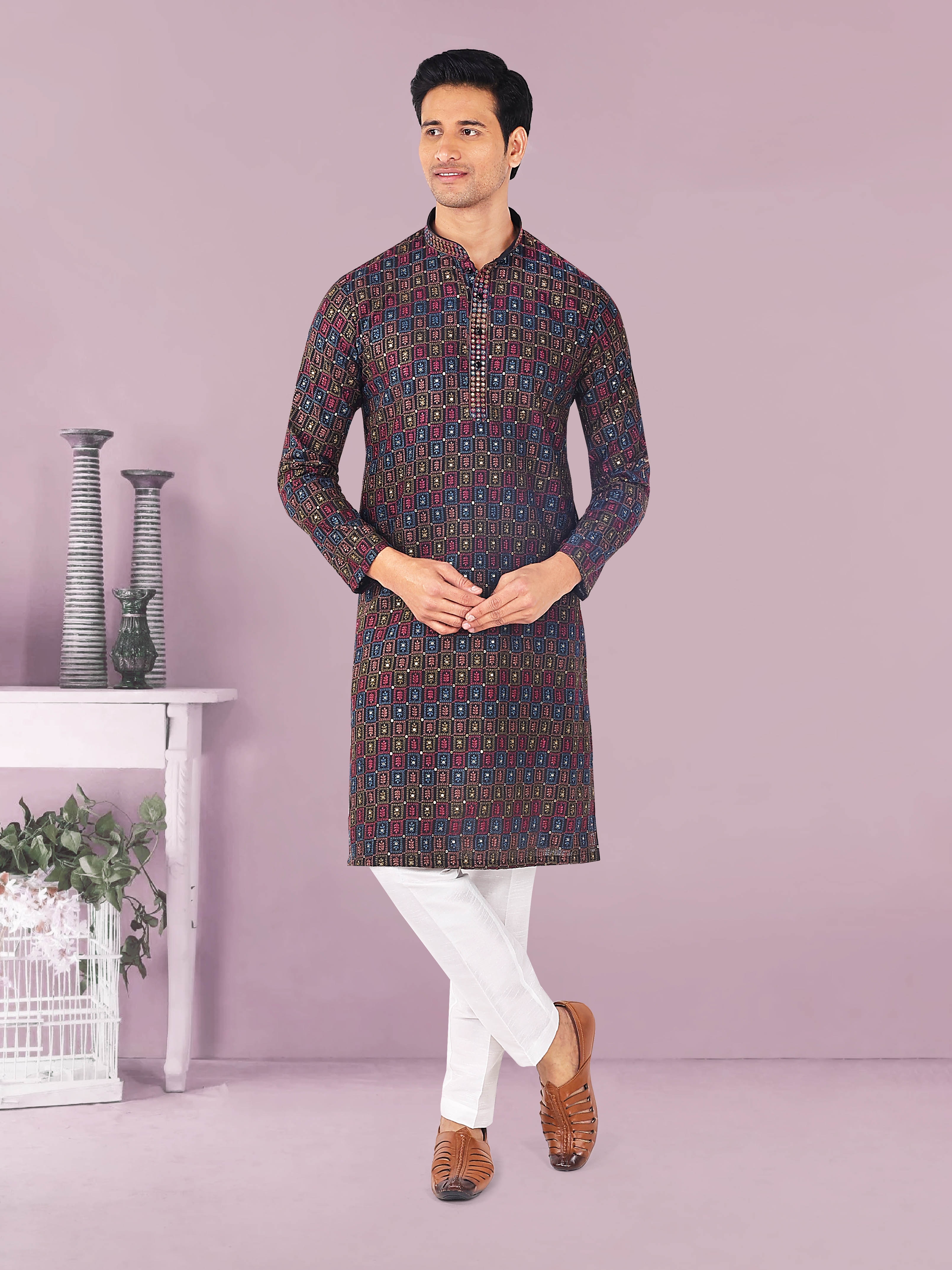 Mens Kurta Pajma Set@