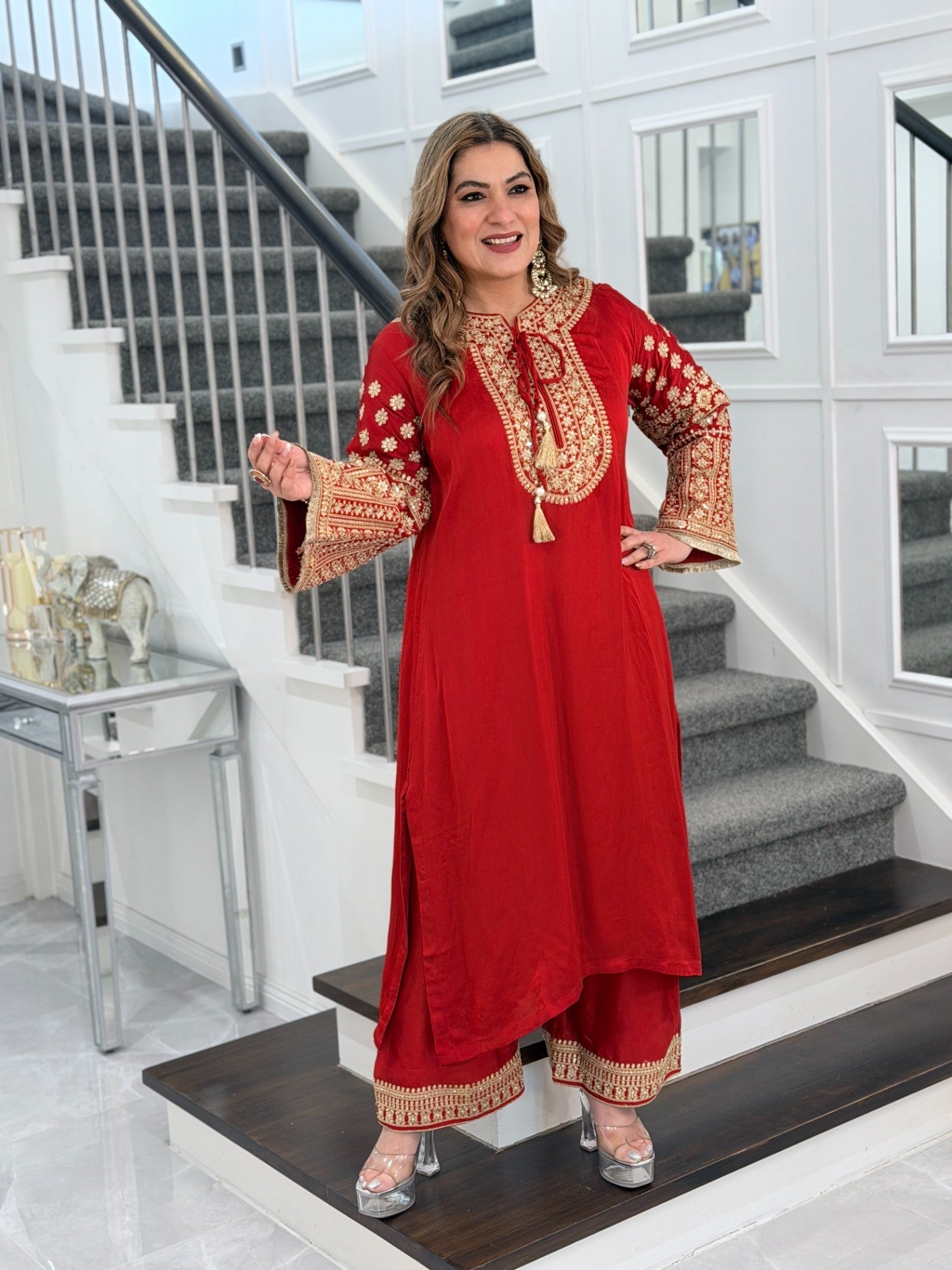 Red Premium Salwar Kameez (3)
