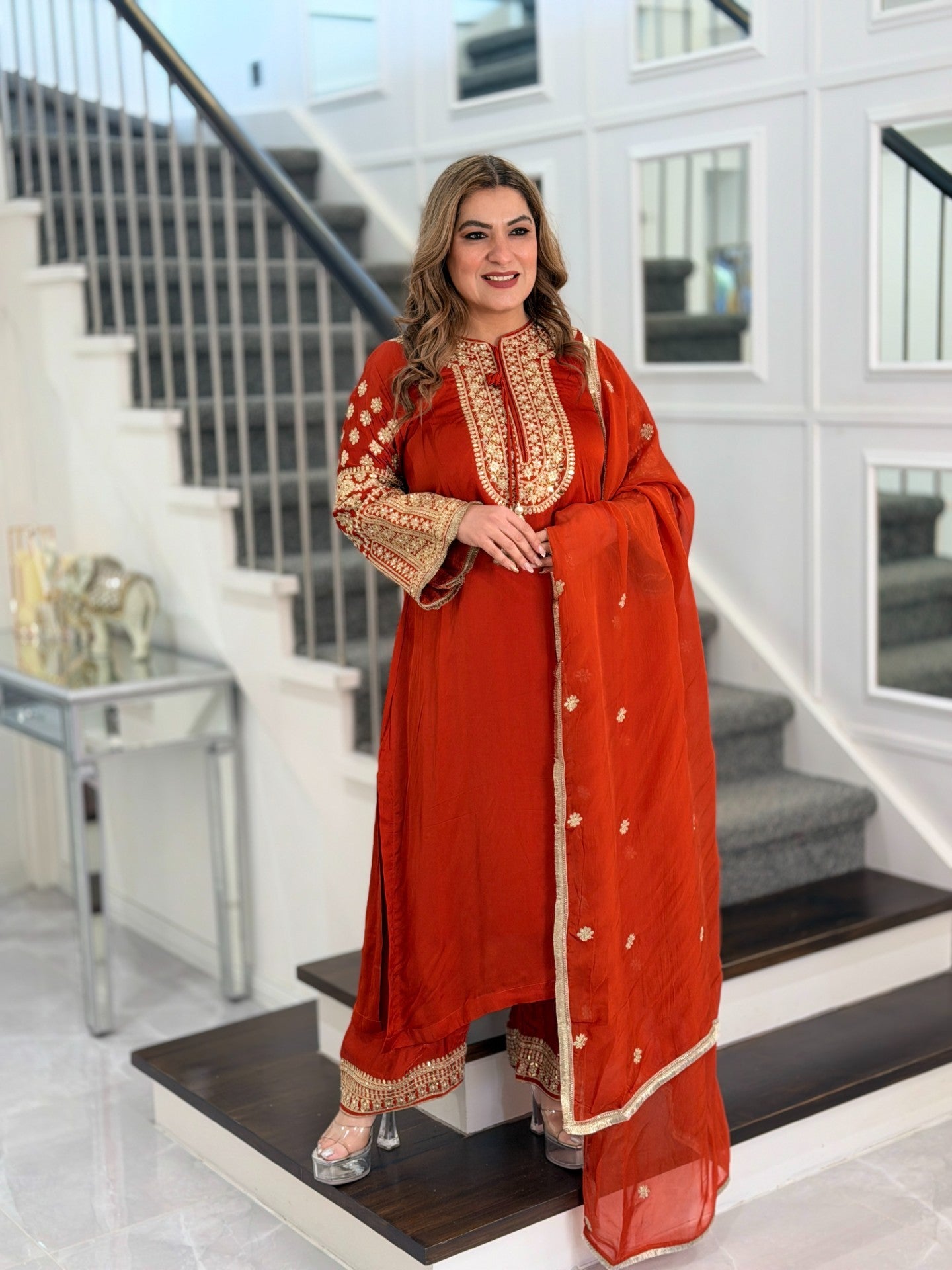 Rust Premium Salwar Kameez (2)