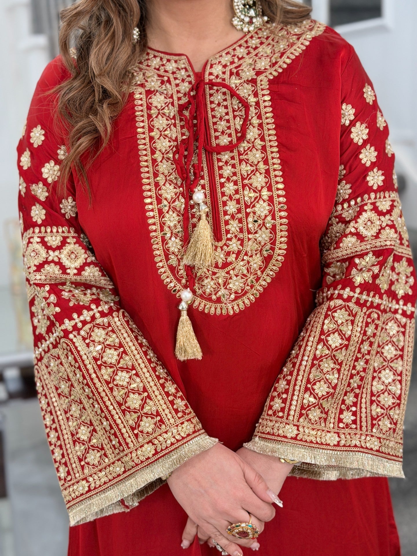 Red Premium Salwar Kameez (5)